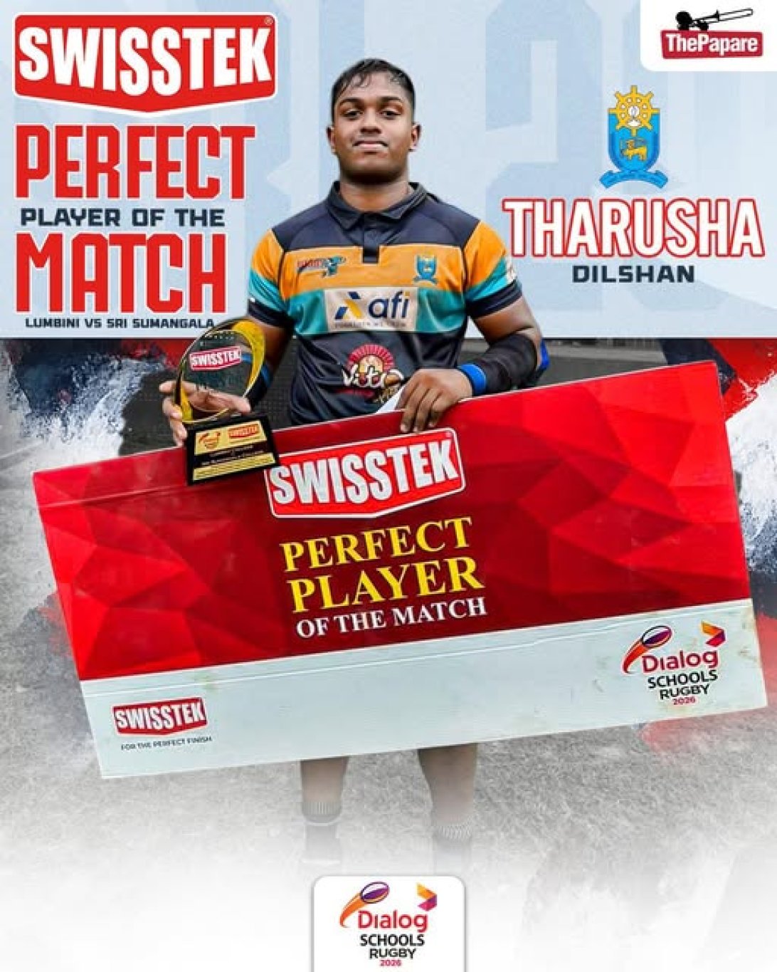 Tharusha Dilshan: Perfect Player of the Match